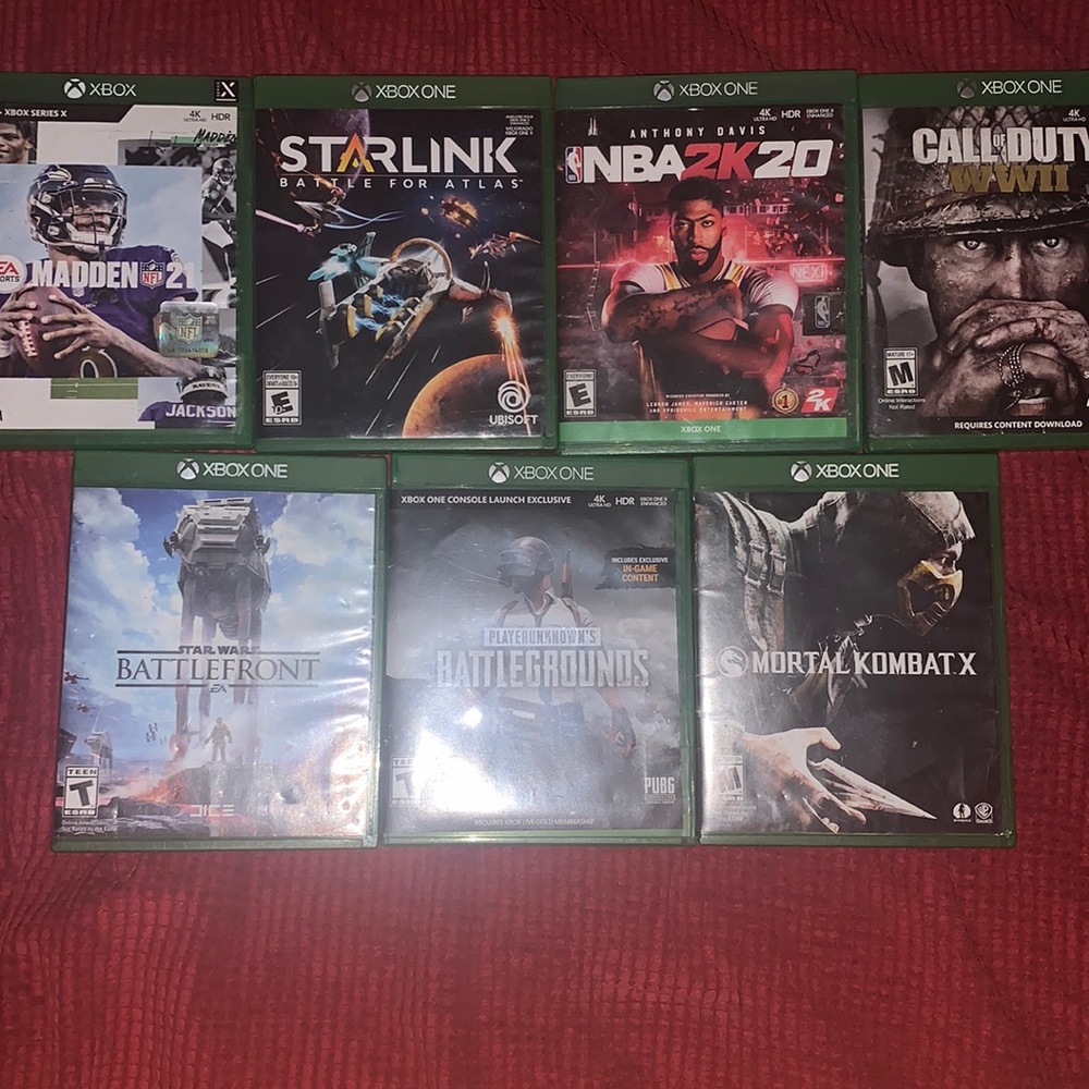 Im selling 7 Xbox one Games